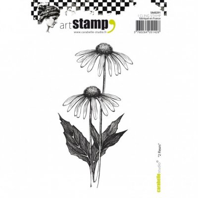 Two flowers stamp - Stämpel med två blommor från Carabelle Studio