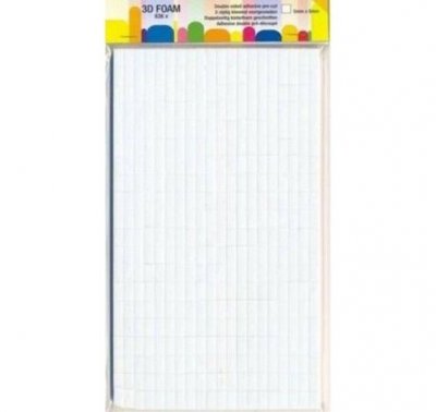 3D Foam Dots Squares XL 0,5 mm (836pcs) - 3D-kuddar från JEJE produkt