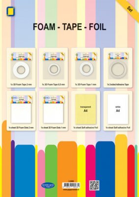 3D Foam Tape & Foil Set - Kit med 3D-tejp m m från Jeje