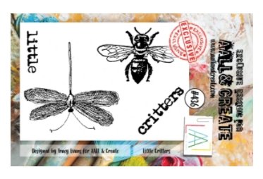 #436 Little critters insects clear stamp set - Stämpelset med insekter från Tracy Evans & AALL & Create A7