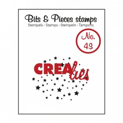Small stars Bits & Pieces Stamps no.43 - Stämpel med stjärnmönster från CreaLies