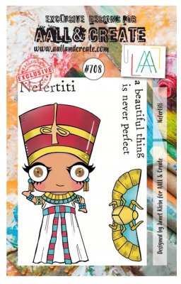 #708 Nefertiti woman clear stamp set from Janet Klein AALL & Create A7