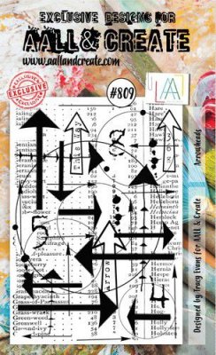 #809 ARROWHEADS clear stamp from Tracy Evans A6