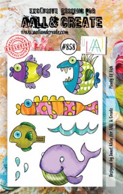 #858 PLENTY OF FISH Stamp Set from Janet Klein AALL & Create A7