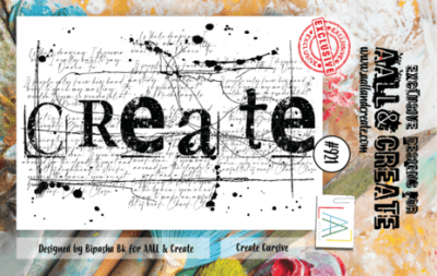 #921 CREATE CURSIVE Stamp Set from Bipasha BK AALL & Create A7