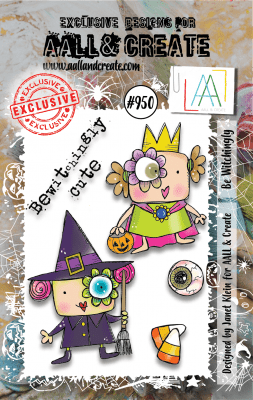 BE WITCHINGLY Halloween clear stamp set - Stämpelset från från Janet Klein AALL & Create A7