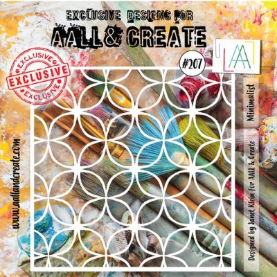 MINIMALIST stencil 207 from AALL & Create 15x15 cm