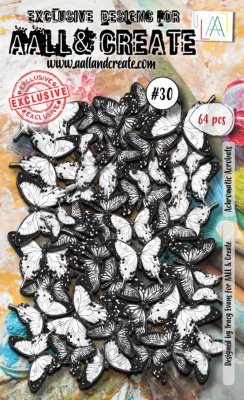 Achromatic Acrobats die cuts 30 - Dekorationer från AALL & Create