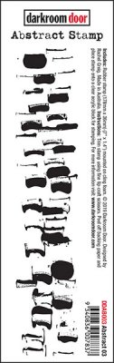 FÖRBESTÄLLNING - Abstract 03 rubber stamp - Texturstämpel från Darkroom Door 17,8*3,6 cm