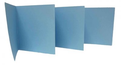 Light blue accordion cardstock - Ljusblått dragspelsalbum 11,5x69 cm