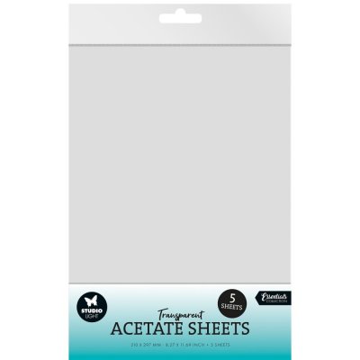 ACETATE SHEETS - Transparanta plastark från Studio Light A4
