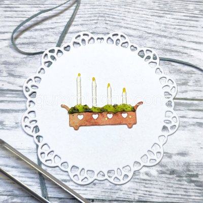 ADVENTSLJUSSTAKE-stansmallar från Gummiapan 3x2,5 cm