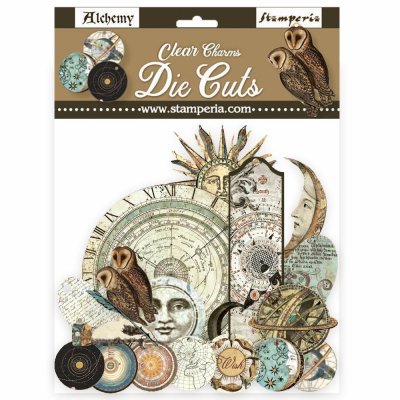 Alchemy Clear Die Cuts - Genomskinliga dekorationer från Stamperia