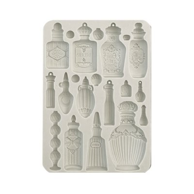 ALCHEMY bottles fortune silicone mould - Gjutform med flaskor från Stamperia A5