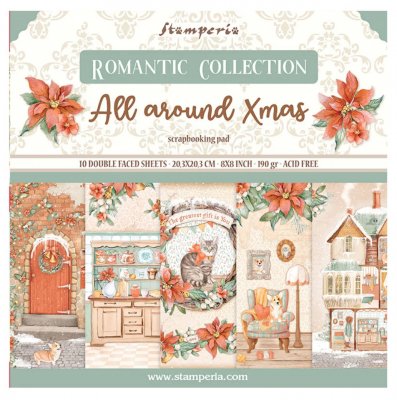 ALL AROUND CHRISTMAS 8X8 from Stamperia 20x20 cm