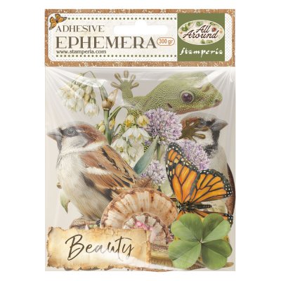 ALL AROUND animal and nature ephemera - Utstansade dekorationer från Stamperia med djur- och naturtema