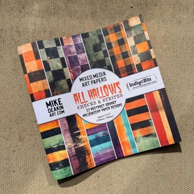 ALL HALLOWS Halloween paper pack 8x8 - Mönsterpapper från Indigo blu 20x20 cm