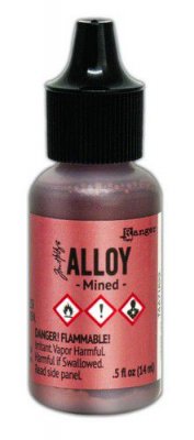 Mined alloy alcohol ink - Röd-kopprigt alkoholbläck från Tim Holtz / Ranger ink 14 ml