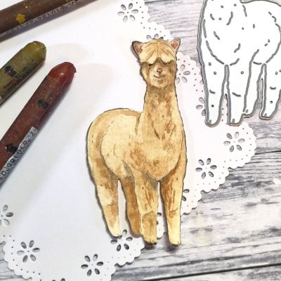 ALPACA die from Gummiapan ca 35x73 mm