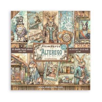 ALTEREGO double sided paper pad 12x12 from Stamperia 30x30 cm