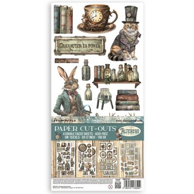 ALTEREGO paper cutouts - Dekorationsbilder från Stamperia 15x30 cm