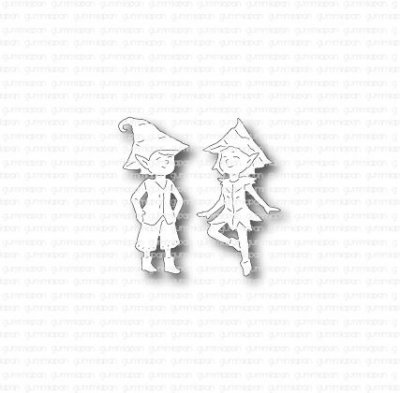 Fairy couple die set from Gummiapan ca 14,5x32, 17x32 mm