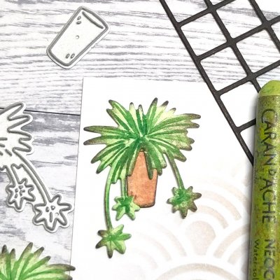 Ampel lily plant die AMPELLILJA from Gummiapan ca 30x36 mm