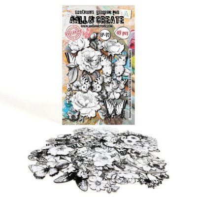 ANEMONE WHISPERS flowers butterflies ephemera from AALL & Create