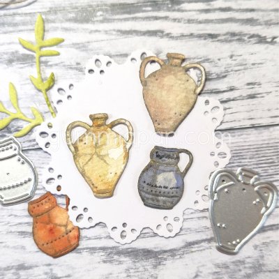 ANTIKA URNORstansmallar från Gummiapan ca 17 x 20,5 mm, 22,5 x 28 mm