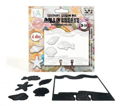 GARDEN CHIC die set AQUA ADORN 84 - Stansmallar från AALL & Create
