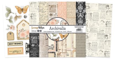 Archivalia 6x6 Inch Paper Pad - Mönsterpapper från ScrapBoys 15x15 cm