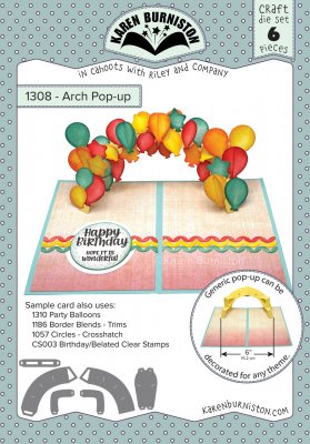 ARCH POP-UP die set - Stansmallar från Karen Burniston