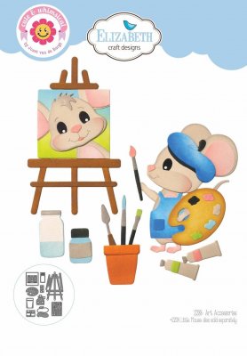 ART ACCESSORIES for little mouse (not included) die set from Elizabeth craft designs