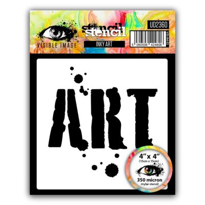 ART stencil from Visible image 10x10 cm