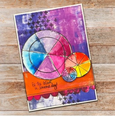 Arty love paper pack A5 - Mönsterpapper med konstnärligt tema från Paper Rose