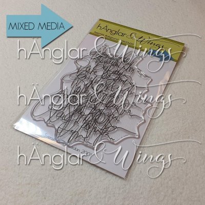 ASEMISK BAKGRUNDstämpel från Hänglar & Wings A6