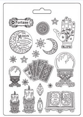 ASTROLOGY soft mould - Gjutform från Stamperia A4