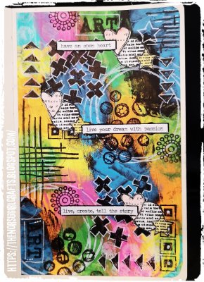 Magenta acrylic paint bottle - Magentarosa akrylfärg från Dina Wakley / Ranger