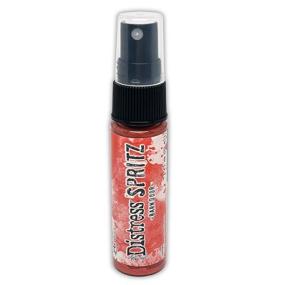 BARN DOOR red spritz - Rött skimmerspray från Tim Holtz Ranger ink 29 ml