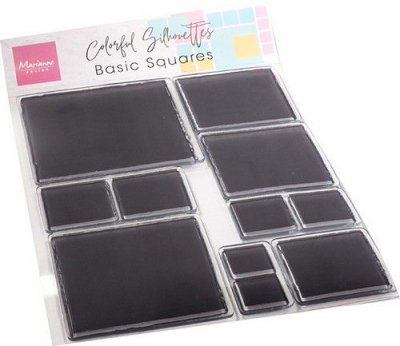 Basic Squares CS1081 clear stamp set from Marianne Design 11x15 cm