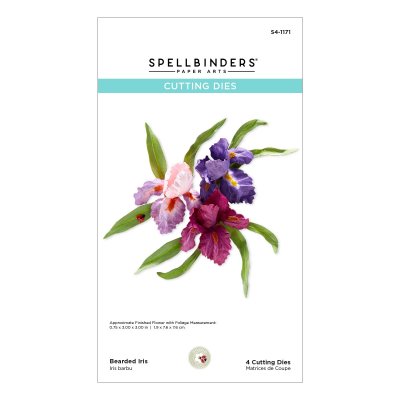 Bearded iris flower die set - Stansmallar till blomma från Susan Tierney-Cockburn Spellbinders