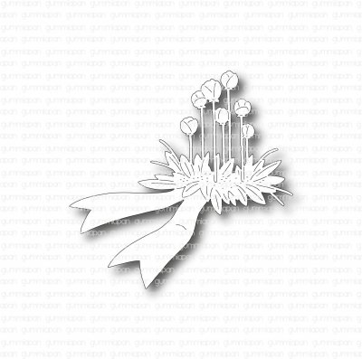 BEGRAVNINGSDEKORATION kransstansmall från Gummiapan 5,8x5,6 cm