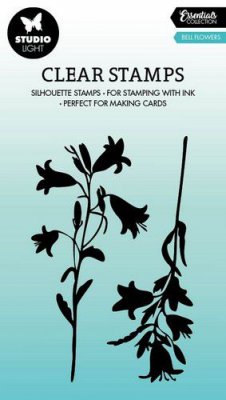 BELL FLOWERS Clear Stamp Essentials nr.431 - Stämpelset med blommor från Studio Light ca 6x9 cm
