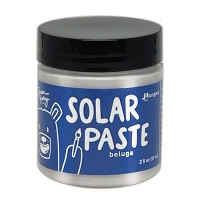 BELUGA solar paste blue - Vitmetallicpasta med blå underton från Simon Hurley Ranger ink 59 ml