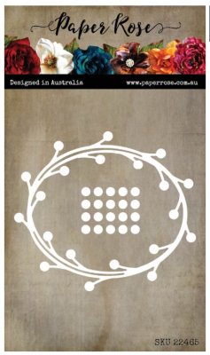 Berry wreath die set - Stansmallar med bär-krans från Paper Rose Studio