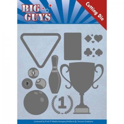 Big guys game die set - Stansmallar med spel-tema från Yvonne Design