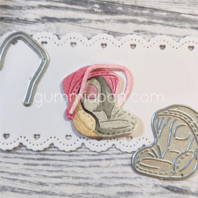 BILBARNSTOLstansmall från Gummiapan ca 32 x 32 mm