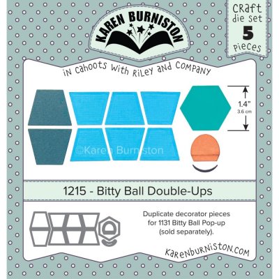 PRE-ORDER Bitty Ball Double-Ups die set from Karen Burniston