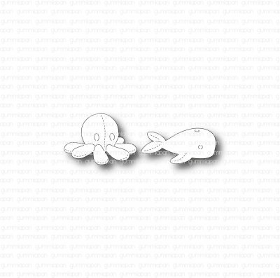 BLÄCKFISK OCH VALstansmallar från Gummiapan ca 24x11 mm och 23x16 mm
