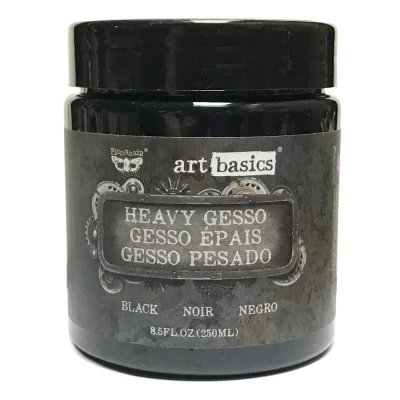 Black heavy gesso - Svart gesso från Finnabair / Prima marketing inc 250 ml